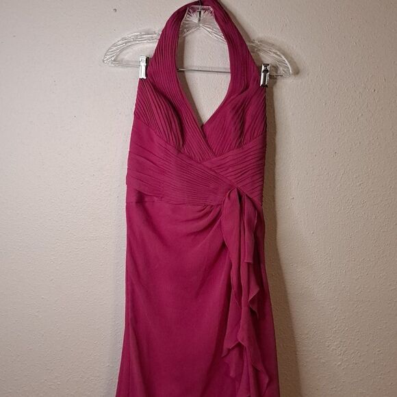 David's Bridal halter top pink dress size 4 - Picture 1 of 5